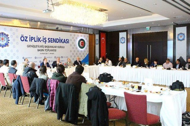 Öz İplik-iş Sendikası Genel Başkanı İnanç: “avrupa, Türkiye’den Kaçan Ve Yargı Tarafından Suçlu İlan Edilen Herkesi Bağrına Bastı”