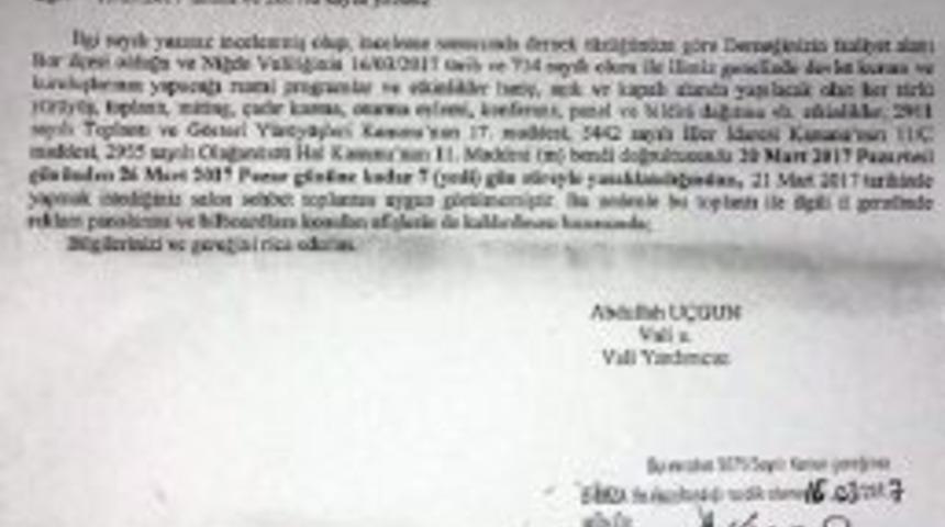 Meral Akşener’In Niğde Toplantısı Yasaklandı