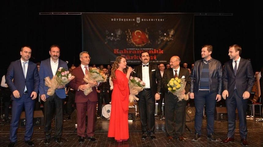 Başkent&rsquo;te &ldquo;18 Mart&rsquo;tan 15 Temmuz&rsquo;a Kahramanlık T&uuml;rk&uuml;leri&rdquo; S&ouml;ylendi