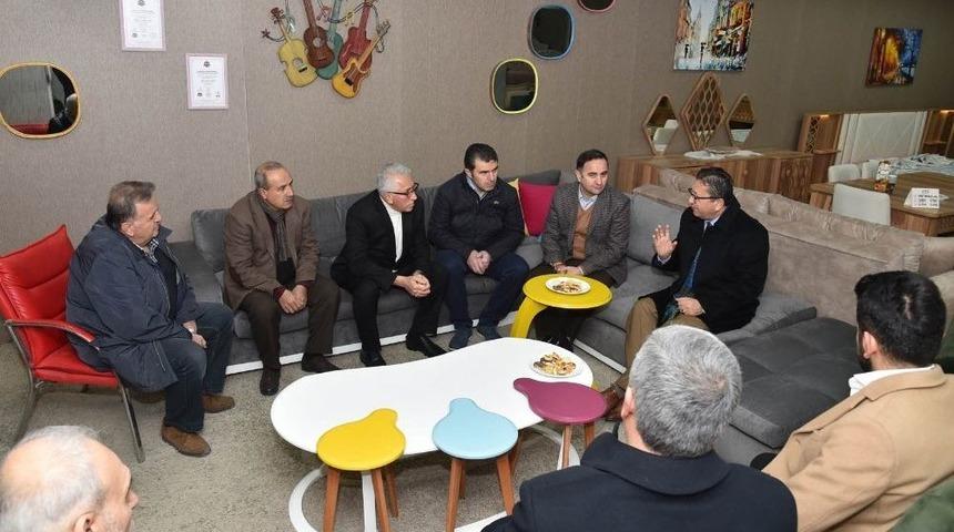 Başkan Tiryaki Siteler Esnafını Ziyaret Etti