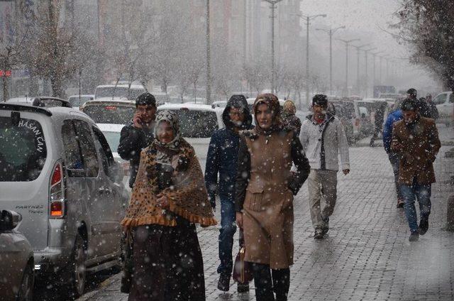 Muş&rsquo;ta Lapa Lapa Kar Yağışı 2