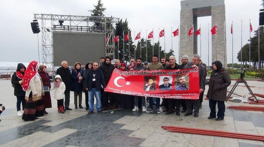 15 Temmuz Şehitlerinin Yakınları &Ccedil;anakkale Şehitliği&rsquo;nde