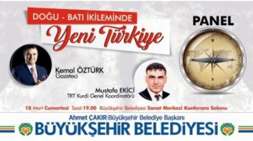 Malatya Büyükşehir Belediyesinden “doğu-batı İkileminde Yeni Türkiye" Paneli