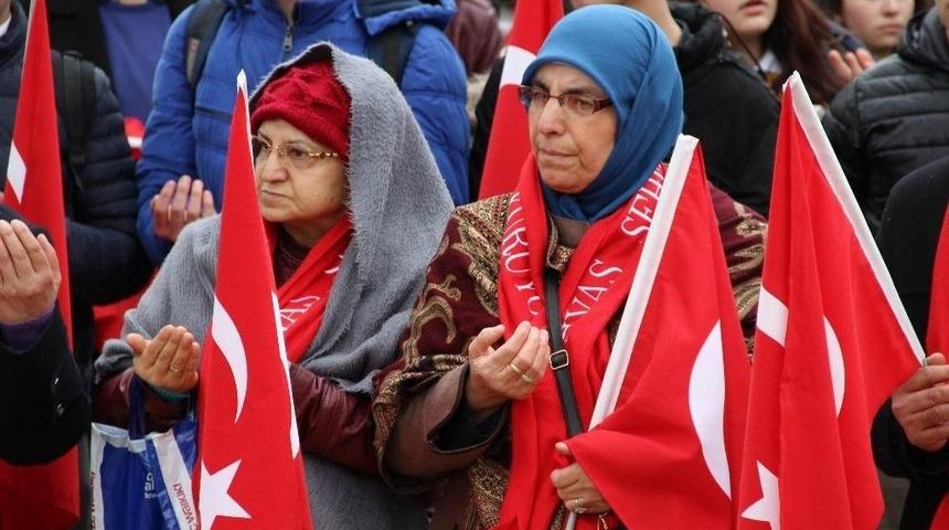 Sivas&rsquo;ta &rsquo;şehitlere Saygı Y&uuml;r&uuml;y&uuml;ş&uuml;&rsquo; Yapıldı