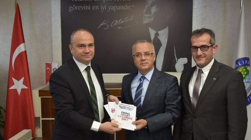 Mhp&rsquo;li Belediye Başkanı, Ak Parti İl Başkanını Ağırladı