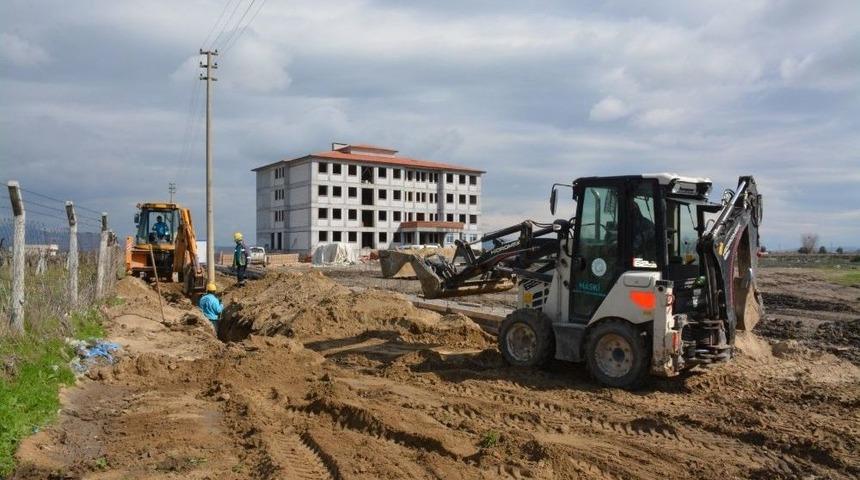 Saruhanlı&rsquo;nın 9 Sokağına Yeni Altyapı