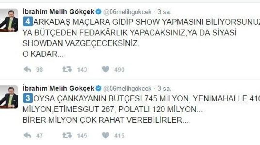 G&ouml;k&ccedil;ek&rsquo;in &lsquo;ankarag&uuml;c&uuml;&rsquo;ne Yardım&rsquo; &Ouml;nerisi