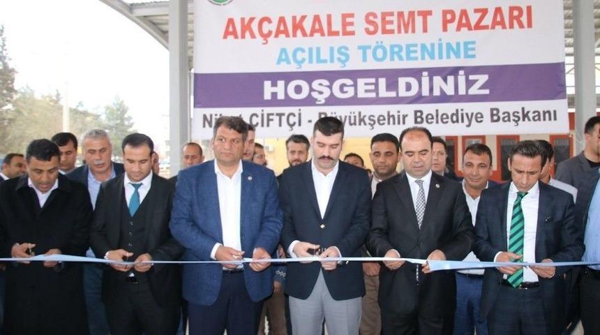 Ak&ccedil;akale&rsquo;de Semt Pazarının A&ccedil;ılışı Ger&ccedil;ekleştirildi
