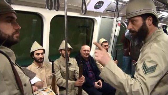 Metro'da Çanakkale Ruhunu Yaşattılar