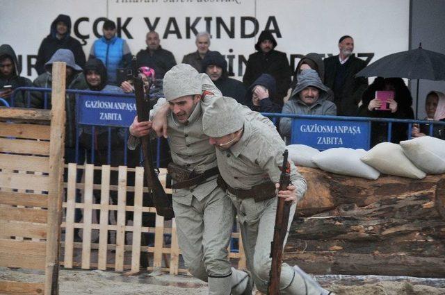 Çanakkale Savaşı, Gaziosmanpaşa Meydanı’nda Yeniden Canlandırıldı