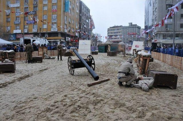 Çanakkale Savaşı, Gaziosmanpaşa Meydanı’nda Yeniden Canlandırıldı