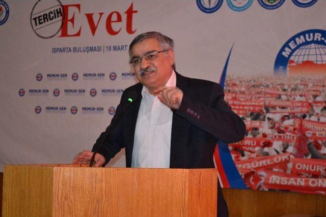 Memur- Sen Isparta’da Evet İçin Buluştu