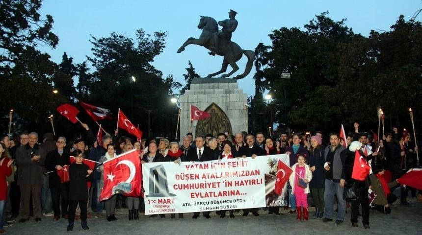18 Mart &Ccedil;anakkale Zaferi Fener Alayı Y&uuml;r&uuml;y&uuml;ş&uuml;