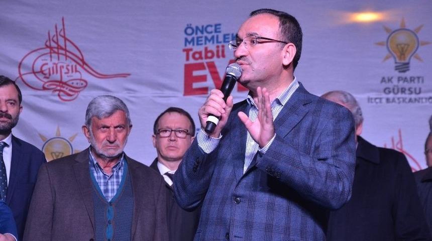 Bakan Bozdağ Bursa&rsquo;da Vatandaşlara Seslendi