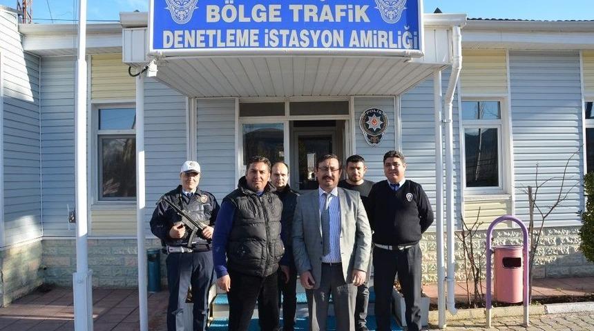 M&uuml;d&uuml;r Yardımcısı Patat B&ouml;lge Trafik Amirliğini Ziyaret