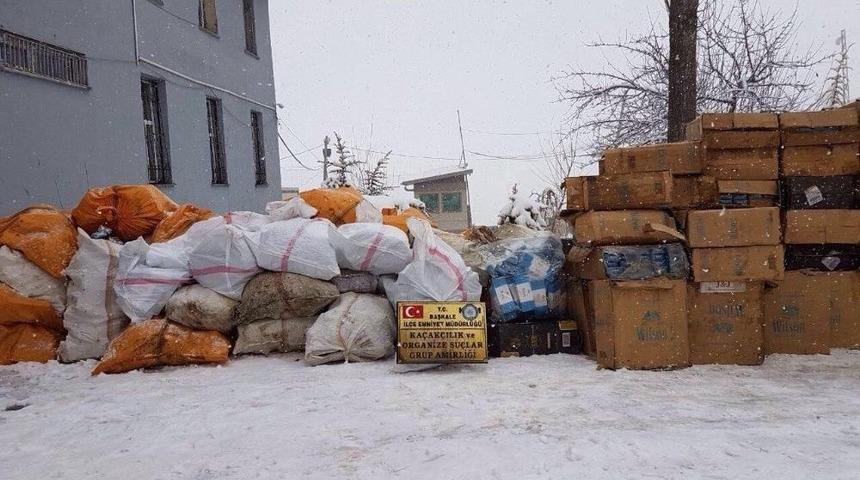 Başkale&rsquo;de Ka&ccedil;ak Sigara Operasyonu