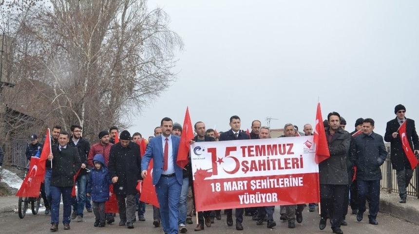 18 Mart Şehitleri İ&ccedil;in Y&uuml;r&uuml;y&uuml;ş Programı D&uuml;zenlendi