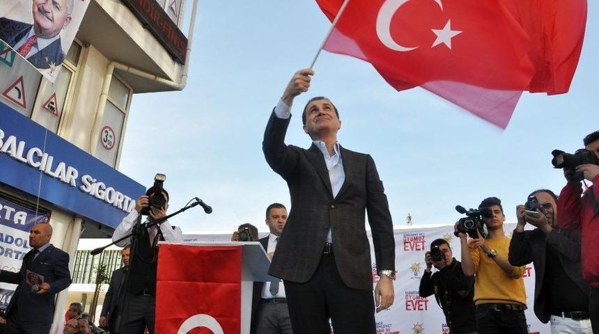 Ab Bakanı &Ccedil;elik: "bu Şer Şebekelerine Karşı, Bu Ter&ouml;r Odaklarına Karşı Eğilmek Yok"