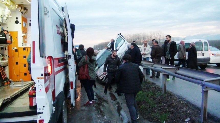 Yeni G&ouml;rev Yerine Giderken Kaza Ge&ccedil;irdi
