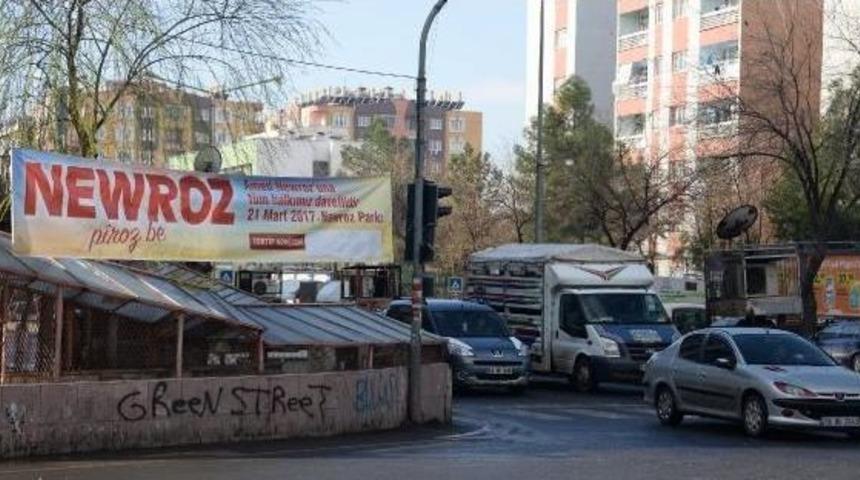 Diyarbakır'da Nevruz Pankart Ve Afişlerine Dtk Ayarı