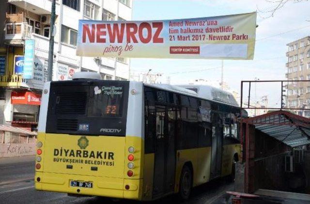 Diyarbakır'da Nevruz Pankart Ve Afişlerine Dtk Ayarı
