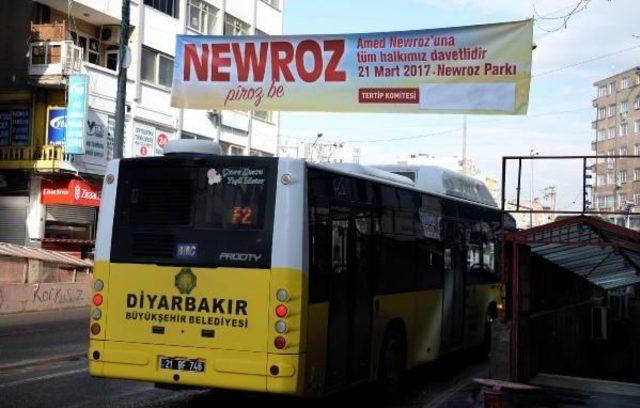Diyarbakır'da Nevruz Pankart Ve Afişlerine Dtk Ayarı