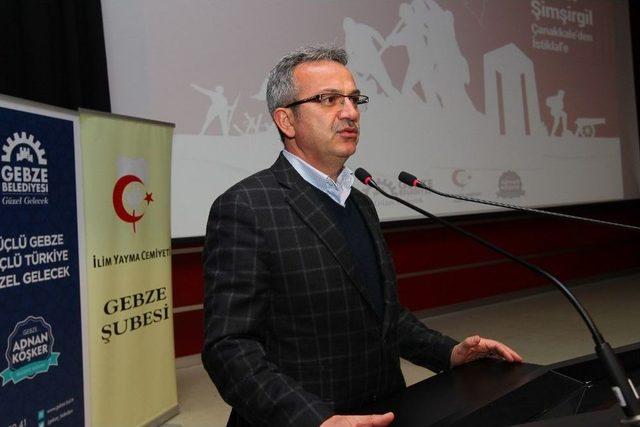 Prof. Dr. Ahmet Şimşirgil, Gebze’de İstiklal’i Anlattı