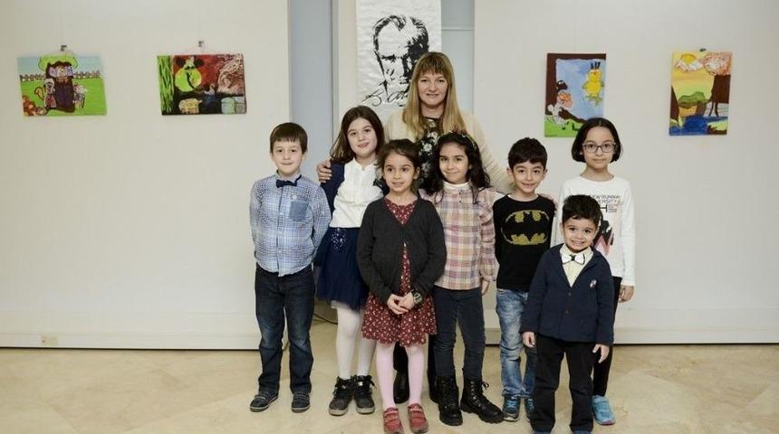 &Ccedil;ocuk Ressamlardan Karma Resim Sergisi