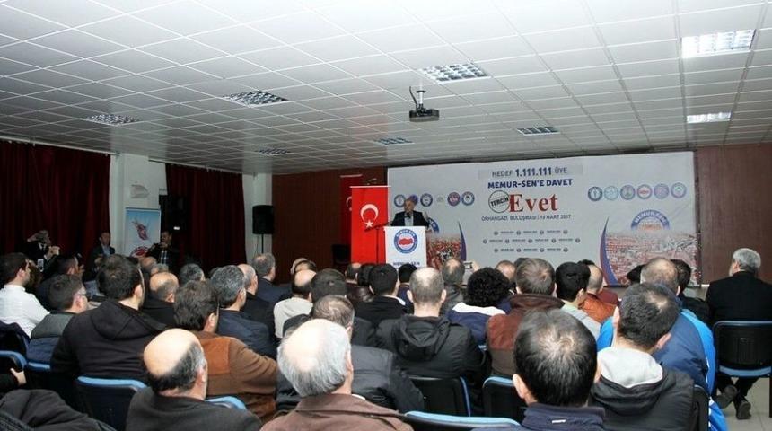 Memur-sen &rsquo;evet&rsquo; İ&ccedil;in Buluştu