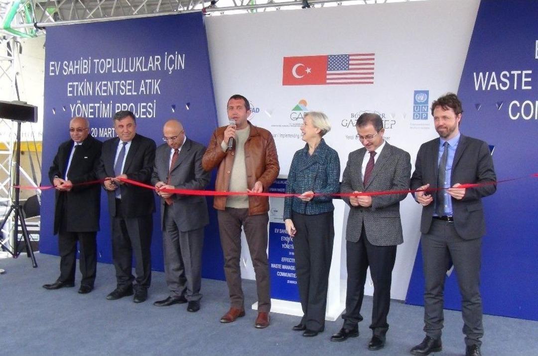 Gaziantep&rsquo;te Katı Atık Transfer İstasyonu T&ouml;renle A&ccedil;ıldı