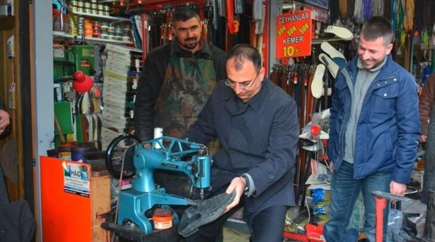 Vali Toprak&rsquo;tan Esnaf Ziyareti