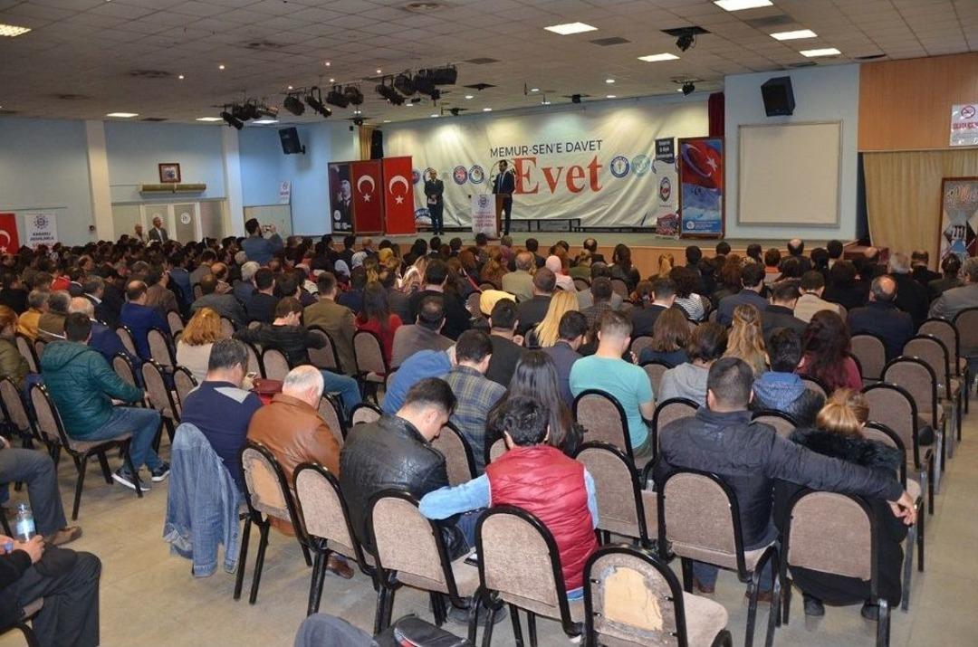 Milas&rsquo;ta &ldquo;memur-sen&rsquo;e Davet, Tercihimiz Evet&rdquo; Buluşması Ger&ccedil;ekleştirildi