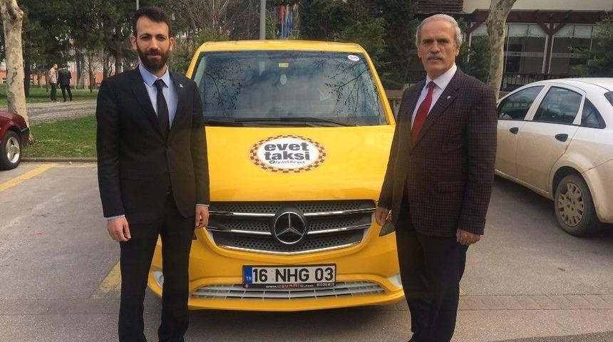 Başkan Altepe, "evet Taksi" İle Yollarda