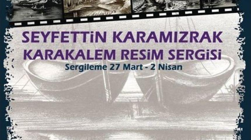 Eğitimci Karamızrak&rsquo;tan Karakalem Sergisi