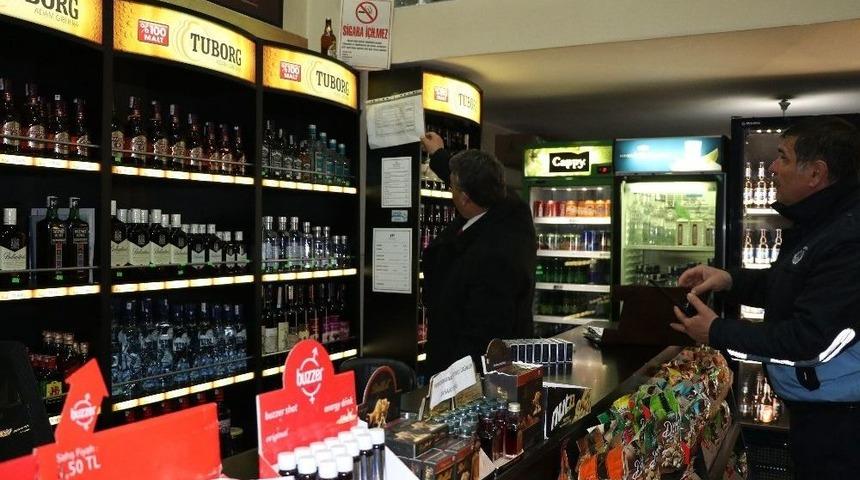 Zabıtadan Alkoll&uuml; Mekanlara Denetim
