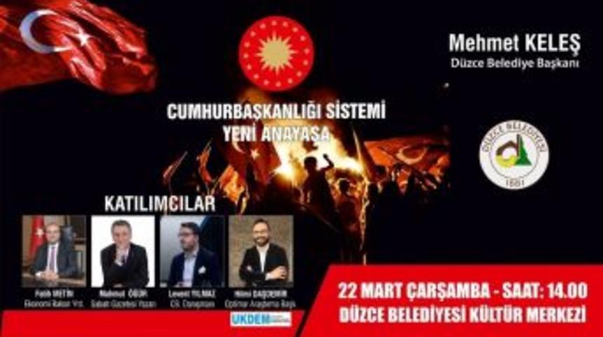 Yeni Anayasa Paneli D&uuml;zenlenecek