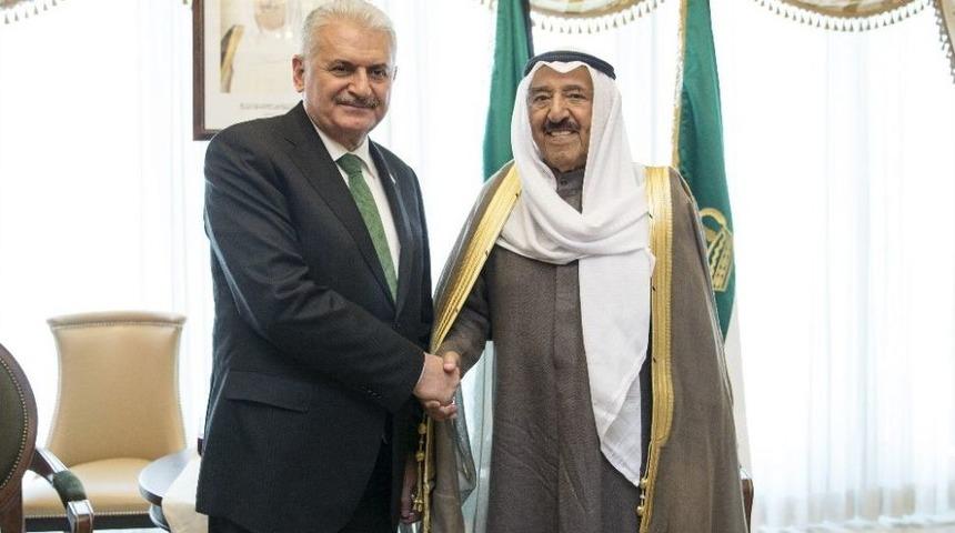 Başbakan Yıldırım, Kuveyt Emiri El-sabah İle Bir Araya Geldi