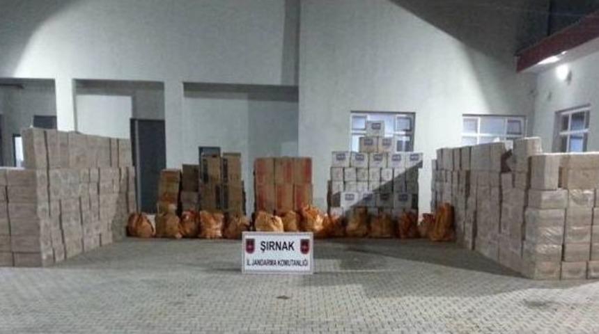 Şırnak&rsquo;ta 105 Bin 486 Paket Ka&ccedil;ak Sigara Ele Ge&ccedil;irildi
