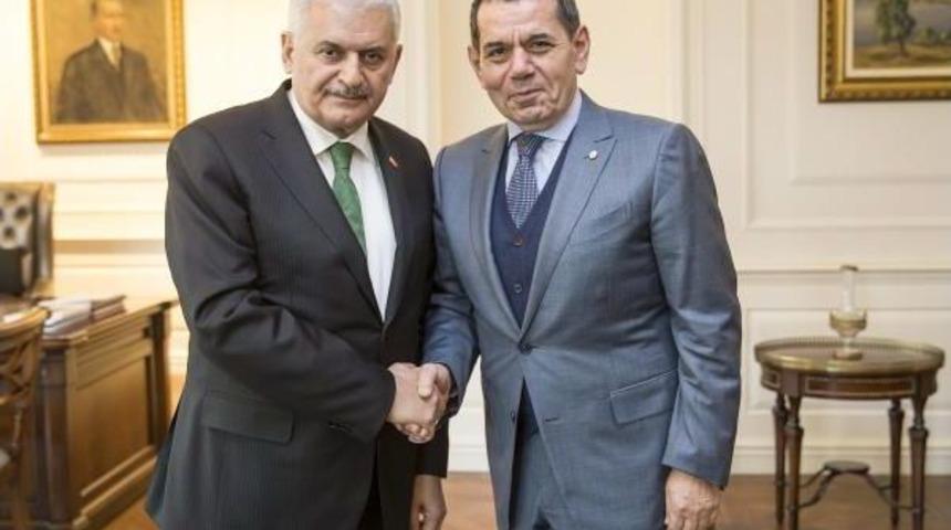 Başbakan Yıldırım, Galatasaray Başkanı Dursun &Ouml;zbek'i Kabul Etti