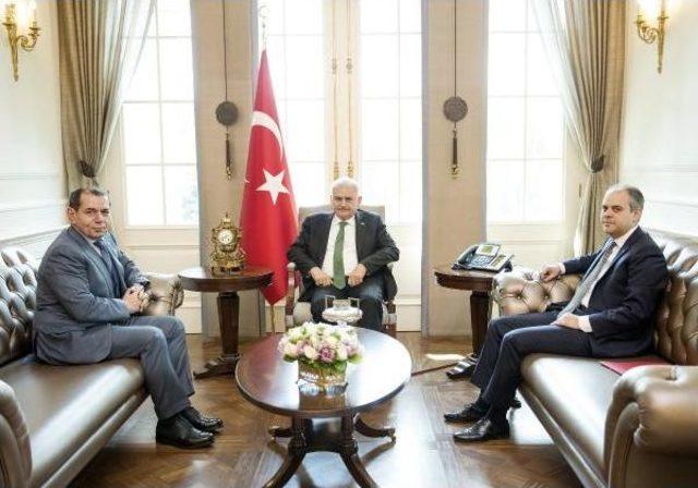 Başbakan Yıldırım, Galatasaray Başkanı Dursun Özbek'i Kabul Etti