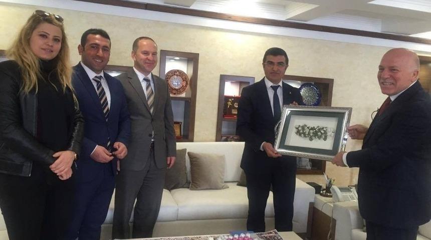 Asp İl M&uuml;d&uuml;rl&uuml;ğ&uuml;nden Başkan Sekmen&rsquo;e Teşekk&uuml;r Ziyareti