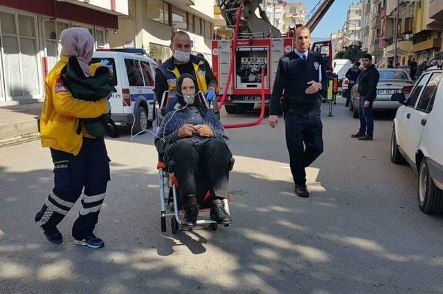 Kumluca’da Çatı Yangını