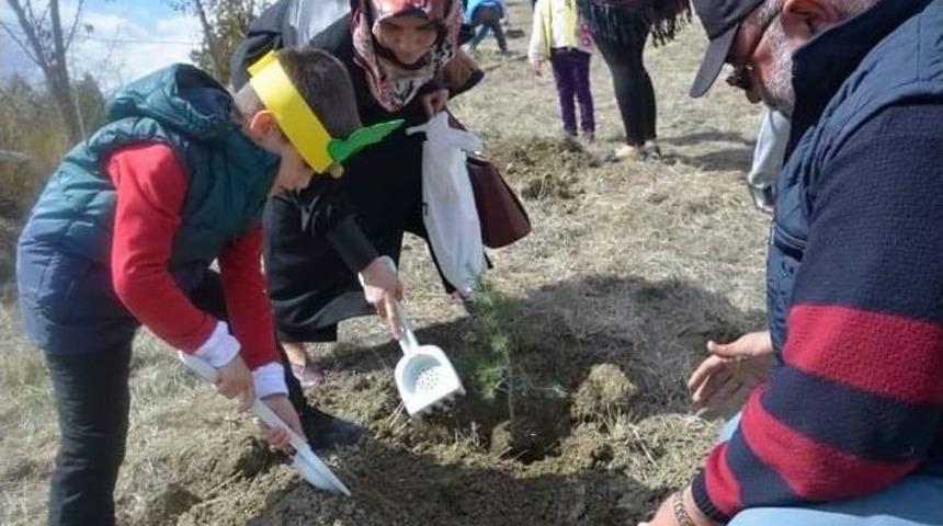 Sungurlu&rsquo;da Minik &Ouml;ğrenciler Fidan Dikti