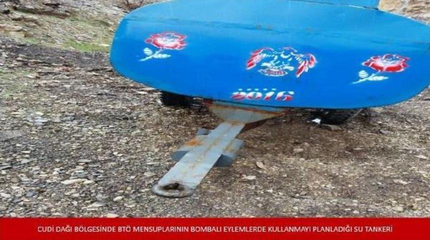 Şırnak'ta Pkk'nın Bombalı Eylem I&ccedil;in Hazırladığı Su Tankı Ele Ge&ccedil;irildi