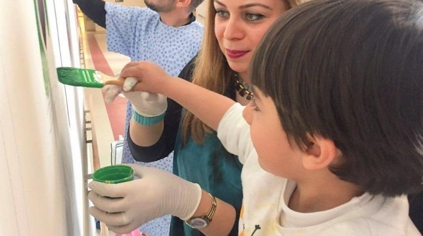 Harran &Uuml;niversitesi &Ccedil;ocuk Servisinde Hastalar Sanatla İyileştirilecek