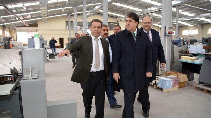 Milletvekili İbrahim Aydemir, Zafer Ofset Baskı Tesislerini Gezdi