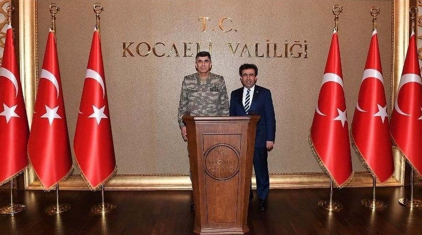Kara Kuvvetleri Komutanı &Ccedil;olak&rsquo;tan Kocaeli Valiliğine Ziyaret