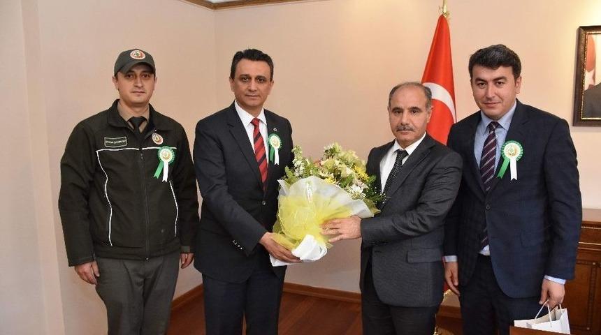 Ormancılardan Vali Aktaş&rsquo;a Ziyaret