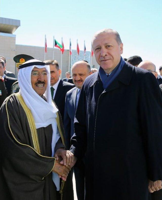 Cumhurbaşkanı Erdoğan Kuveyt Emiri Al Sabah’ı Uğurladı
