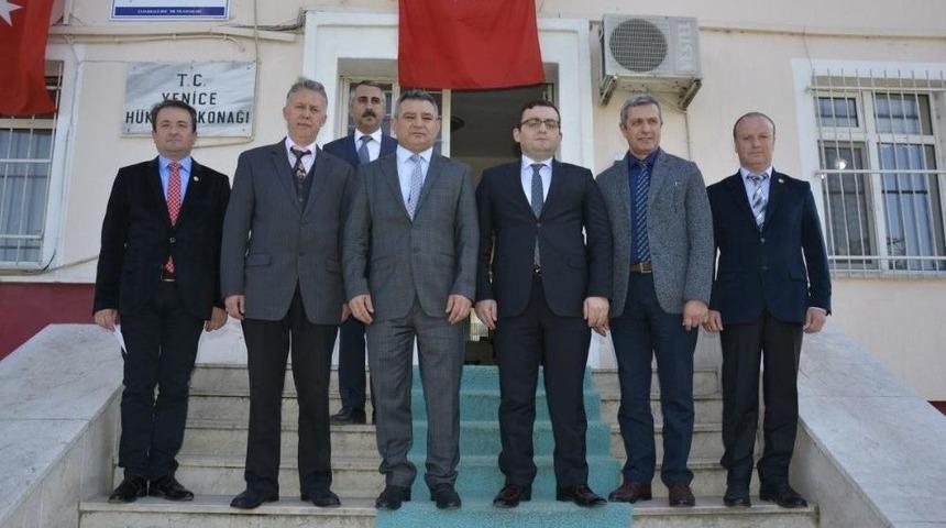 Rekt&ouml;r Acer&rsquo;den Yenice Kaymakamına Ziyaret